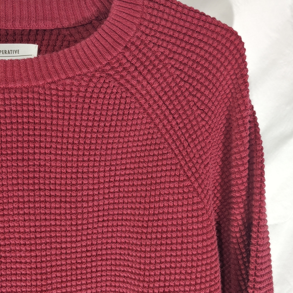 REI Cherry Wallace Lake Waffle Sweater Men's M Cottagecore 100% Cotton - Picture 4 of 4